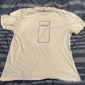 white michael kors tee